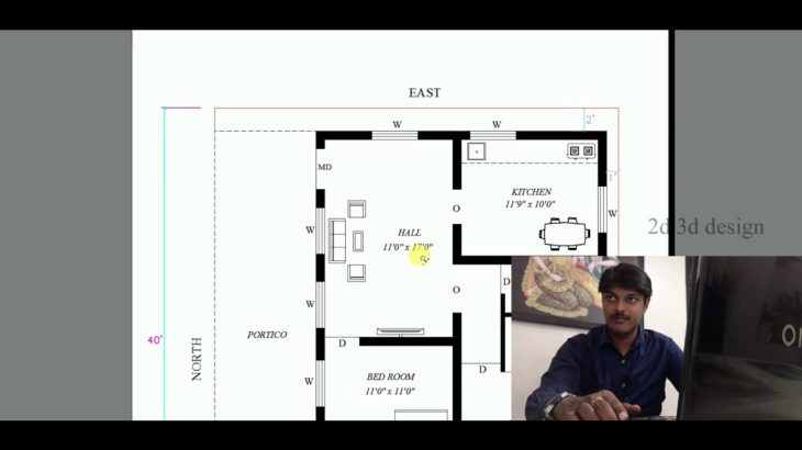35 x  40 North facing 2bhk house plan as per vastu in tamil  2019    ll 099