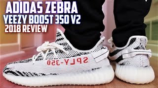 Adidas Yeezy Boost 350 v2 Zebra REVIEW and ON FEET (2018) | SneakerTalk365