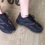 Adidas Yeezy Boost 700 Utility Black On Feet