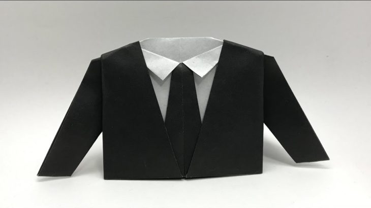 折り紙「スーツ」（さくB） ORIGAMI SUIT (saku B)