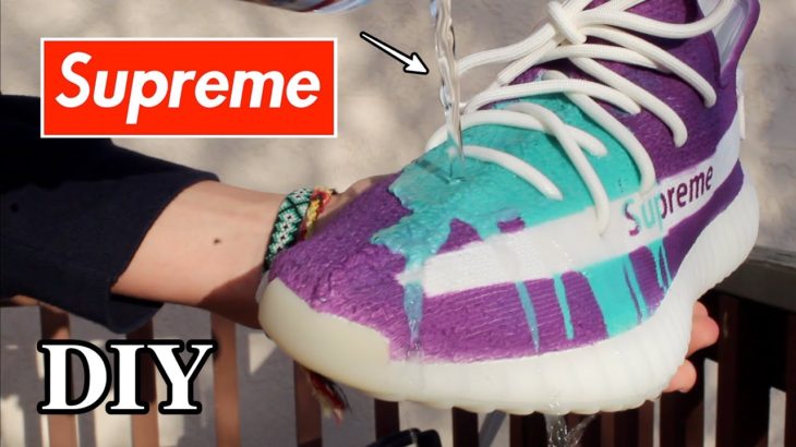 Custom SUPREME Color Changing YEEZYS!!  | DIY | [ MUST SEE ]
