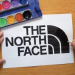 How to draw The North Face logo