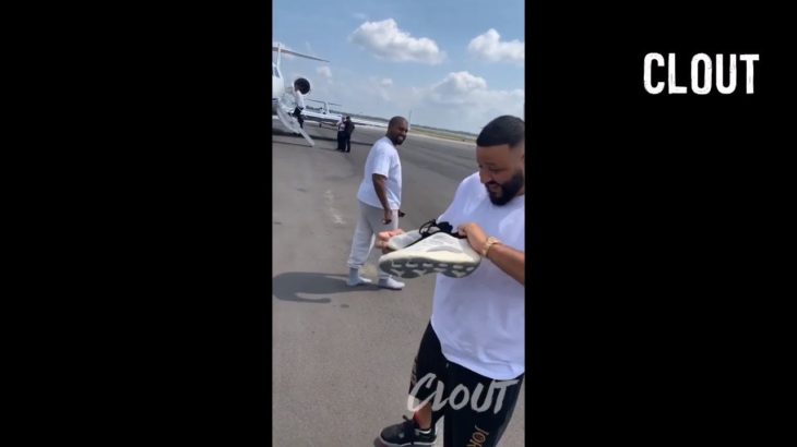 Kanye West Gifts “DJ Khaled” An Unreleased Pair Of Adidas Yeezy 700 V3 Before Taking Off On His Jet