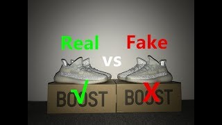 REAL VS FAKE  Adidas Yeezy Boost 350 V2 “Cloud White” REF