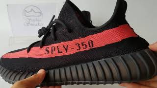 Review Sophia’s UA2 Yeezy 350 Boost V2 RED SPLY 350 Black Red Sneakers