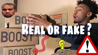 YEEZY BOX REAL VS FAKE BOOST 350 v2 (MUST WATCH)*TIPS* SOLUTION ✔️* Dhgate* *ebay*