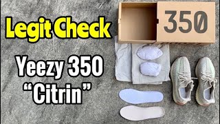 Yeezy 350 “Citrin” Legit check