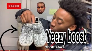 CANT BELIEVE IM BUYING FAKE YEEZYS ?😯(NOT CLICKBAIT) *THRIFT STORE* *QUINTIN BANKS