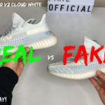 REAL VS FAKE! ADIDAS YEEZY 350 V2 CLOUD WHITE COMPARISON + GIVEAWAY!