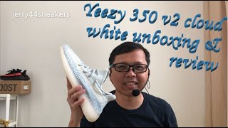 Yeezy 350 v2 cloud white unboxing and review