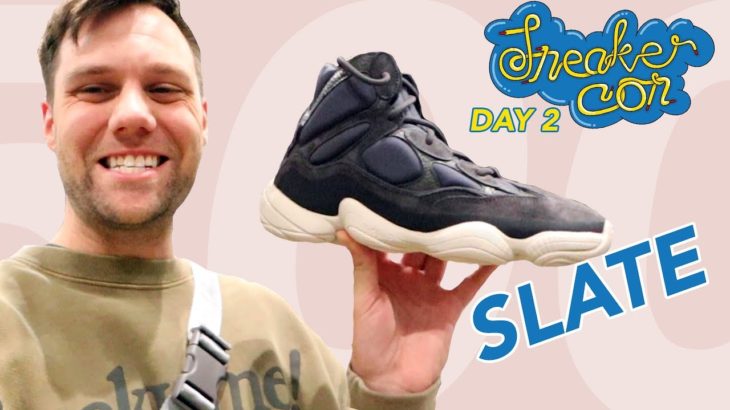 DAY 2 SNEAKERCON CHICAGO! YEEZY 500 HIGH SLATE FIRST LOOK