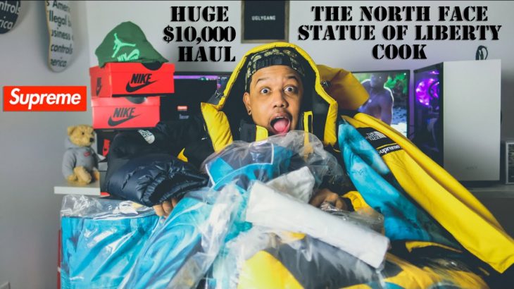 I COPPED EVERYTHING FROM SUPREME/THE NORTH FACE STATUE OF LIBERTY // INSANE $10,000 STREETWEAR HAUL!