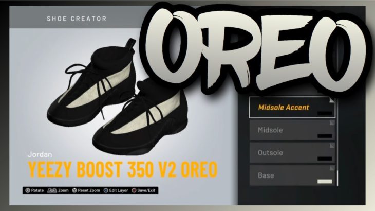 NBA 2K20 Shoe Creator – Yeezy Boost 350 V2 “Oreo”