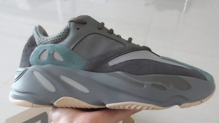 PK GOD ADIDAS YEEZY 700 BOOST Teal Blue RETAIL MATERIALS READY TO SHIP from SneakerShoeBox.RU