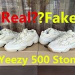 Real VS Fake Yeezy 500 Stone Deep Comparison