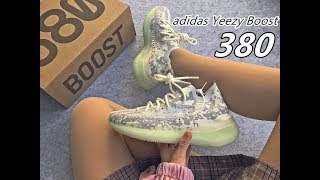 Unboxing adidas Yeezy Boost 380 Alien review + on feet