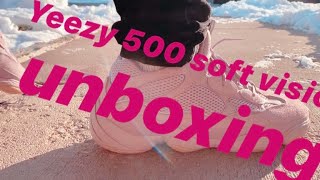 Yeezy 500 Soft Vision Colorway Review + Unboxing + on feet