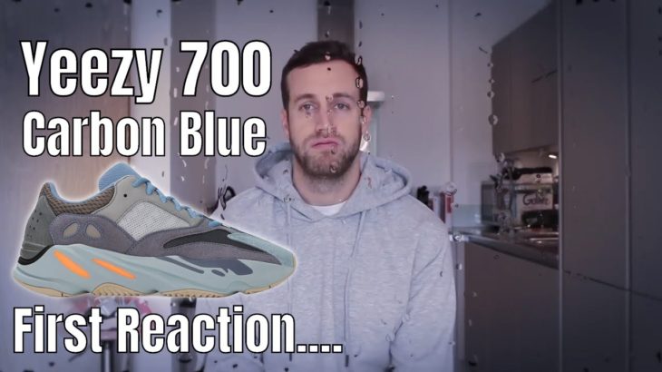 Yeezy 700 Carbon Blue REACTION video