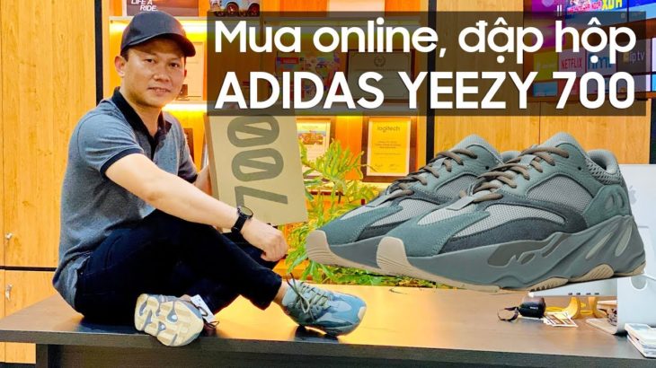 Đập hộp giày Adidas Yeezy Boost 700 Teal Blue mua online tại Mỹ