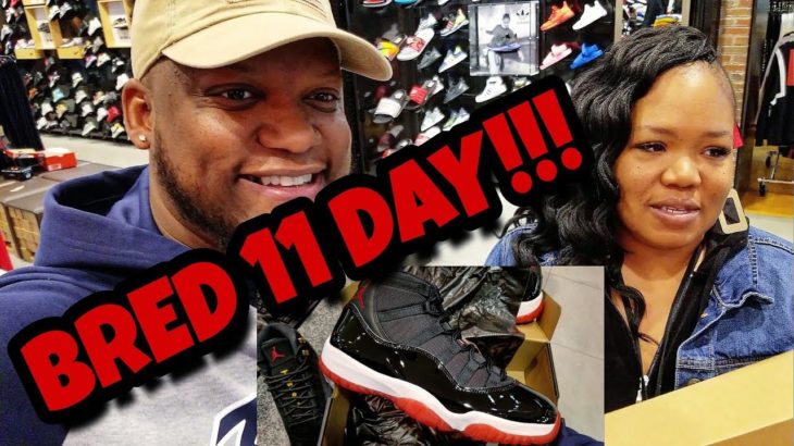 BRED 11 DAY!!! PICKING UP JORDAN 11 BRED AND YEEZY WITH WIFEY!!!