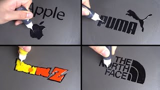 Brand Logos Pancake art – Apple, Puma, Drangon Ball Z, The North Face