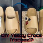DIY Transforming my Yeezy slides into Crocs!