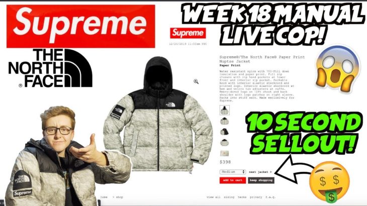 FINALLY Supreme x The North Face WEEK 18 MANUAL LIVE COP! | SUCCESS IN HAND! | BEST JACKET