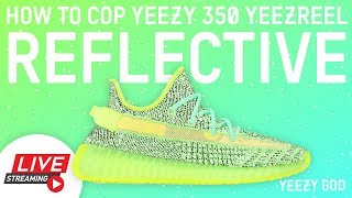 How to Cop adidas Yeezy Boost 350 V2 YEEZREEL REFLECTIVE GLOW RF Yeezy Supply Shock Drop Live Stream