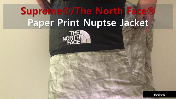 19FW 슈프림 X 노스페이스 페이퍼 눕시 자켓 – Supreme®/The North Face® Paper Print Nuptse Jacket ND91806I