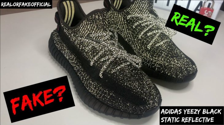 ADIDAS YEEZY 350 V2 BLACK STATIC REFLECTIVE REVIEW (REAL OR FAKE?)