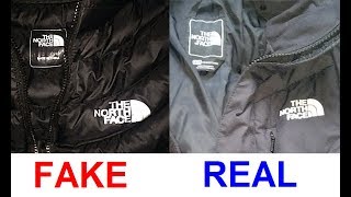 Real vs. Fake North Face jacket. How to spot counterfeit North Face