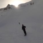 Scary windy ridge ascent! for a north face ride! was it worth it? Morzine Freeriding- Pont de vorlaz