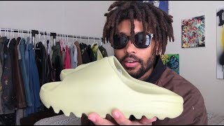 YEEZY SLIDE (RESIN) REVIEW & ON FEET!!! EVERYBODY LIED!!!