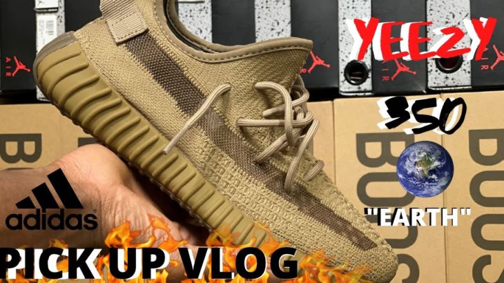 DOPE??? OR JUST ANOTHER 350!?!? YEEZY 350 “EARTH” PICK UP VLOG!!