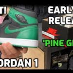 EARLY RELEASE! AIR JORDAN 1 PINE GREEN on adidas YEEZY 350 V2 EARTH DAY