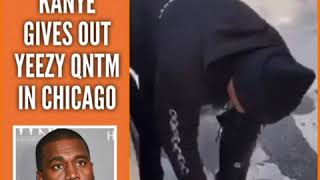 Kanye West Gives Out Free Yeezy Sneakers In Chicago