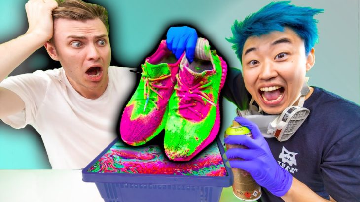 STEALING AND HYDRO DIPPING CARTER’S YEEZYS!!