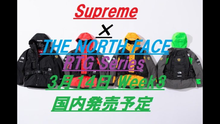 Supreme × THE NORTH FACE RTG Series 3月14日 Week3国内発売予定