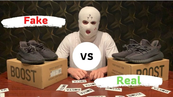 Real vs Fake Yeezy 350 v2 Black (Non Reflective)