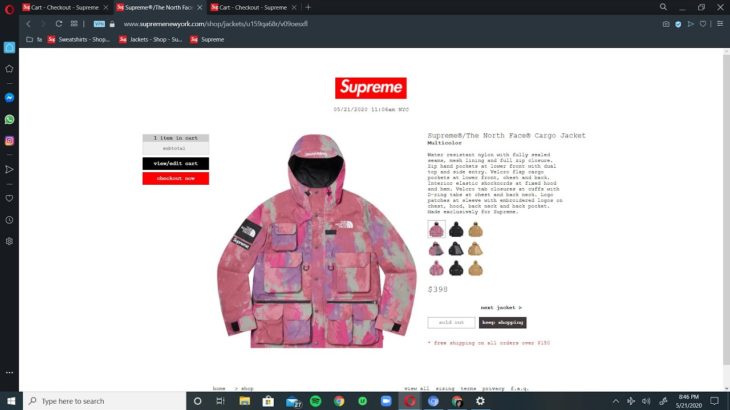 Supreme SS20 Week 13 – Live cop Supreme x The North Face Jackect (copped something 🔥)
