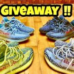 ULTIMATE YEEZY 350V2 BLUE TINT GIVEAWAY +REVIEW !! + IPHONE UPDATE !!