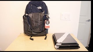 What laptop fits in the North Face Recon?