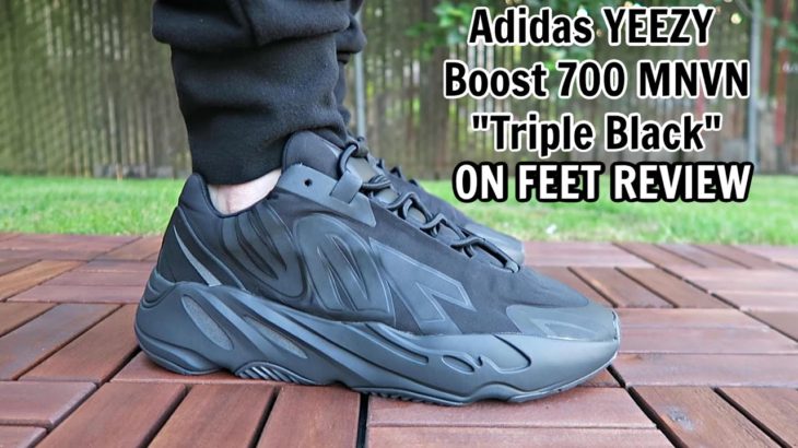 Adidas Yeezy Boost 700 MNVN “Triple Black” ON FEET REVIEW