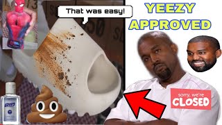 HOW  TO CLEAN YEEZY SLIDES RESIGN (BEST RESULTS)