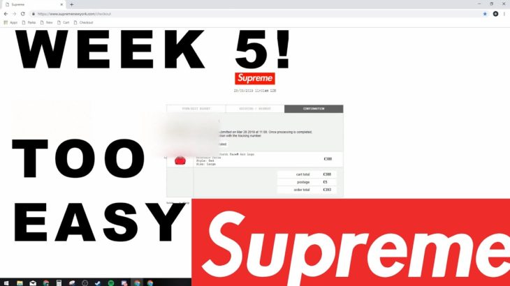 SUPREME X THE NORTH FACE LIVE COP | WEEK 5 | Easy Cop!
