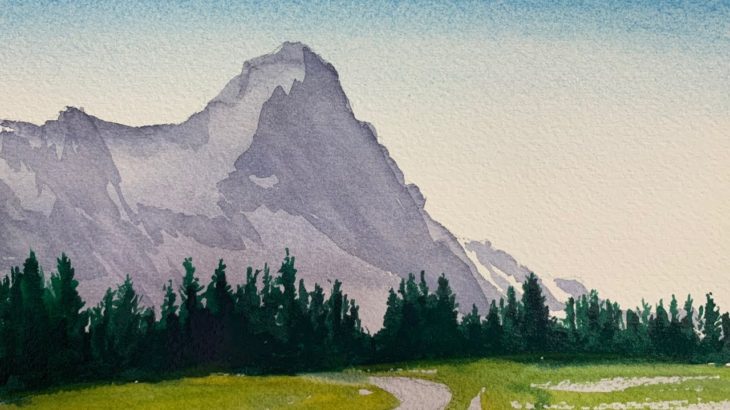 Watercolour Youtube – Painting the North Face of the Eiger, Switzerland