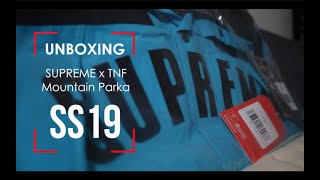 Supreme x The North Face teal Mountain Parka Unboxing