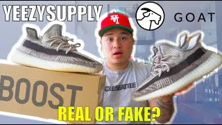 EARLY GOAT APP PAIR VS RETAIL PAIR YEEZY 35O V2 ZYON ! TIPS ON HOW TO SPOT FAKES ON YEEZY 350 V2