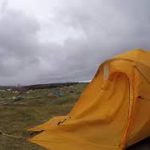 Our The North Face Tents in stormy weather