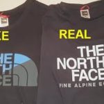 Real vs Good replica North Face T shirt. How to spot counterfeit The North Face